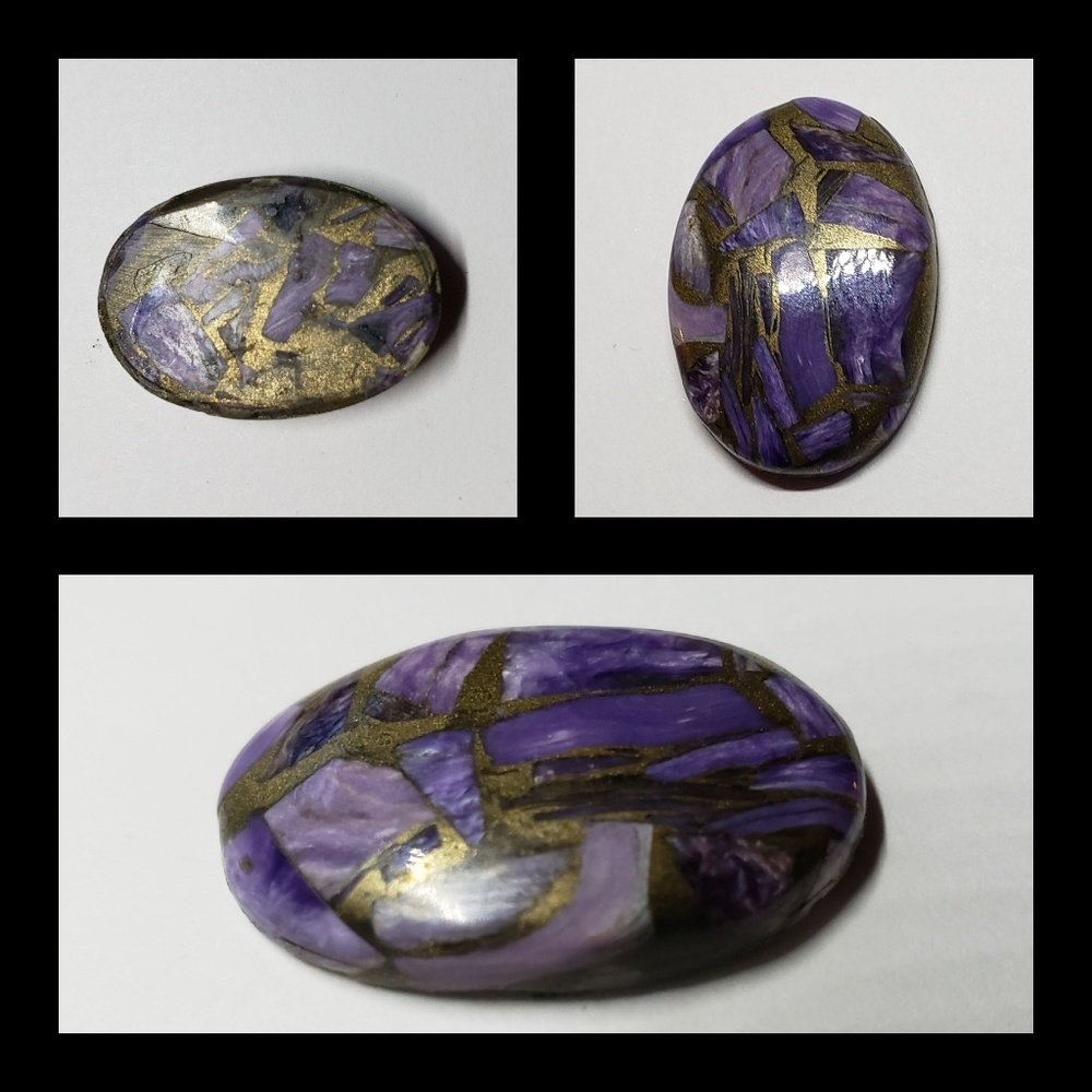 Peitersite Brecciated Rare Oval Loose Stone - Picture 3 of 3